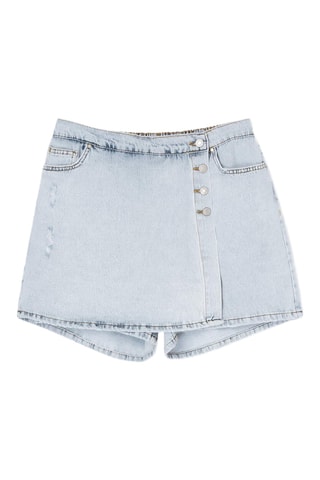 Short taille haute - Bleu