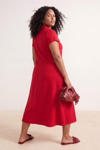 Robe polo - Rouge