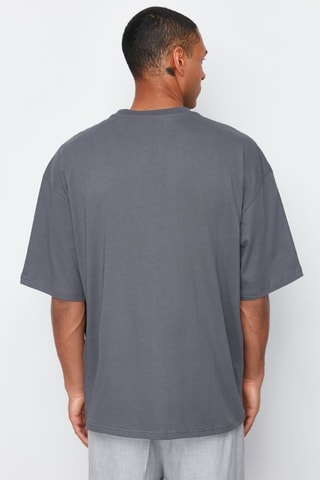 Camiseta oversize - Gris