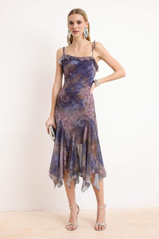 Robe midi - Violet