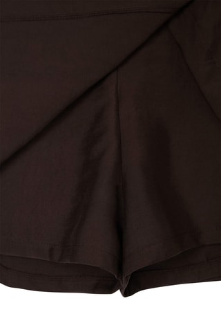 Jupe portefeuille - Marron foncé
