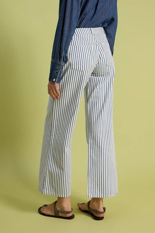Jeans wide legs - Blu, giallo e rosso