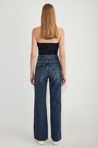 Jeans wide legs - Blu