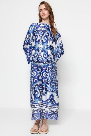 Robe longue - Bleu