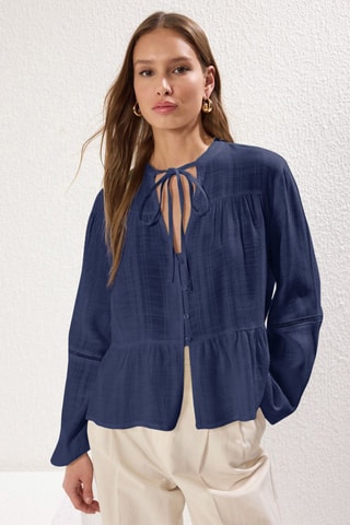 Camicia oversize - Blu