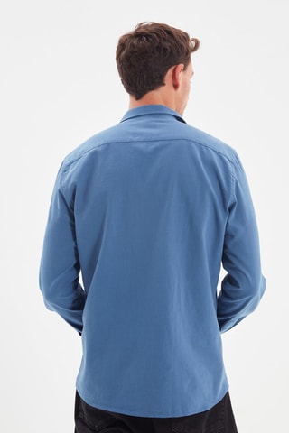 Chemise slim - Bleu