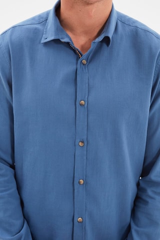 Chemise slim - Bleu
