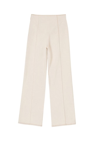 Jeans wide legs a vita alta - Bianco