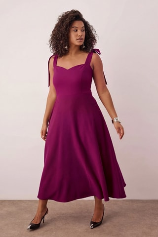 Robe midi sans manches - Écru