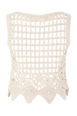 Crop top da spiaggia - Ecrù