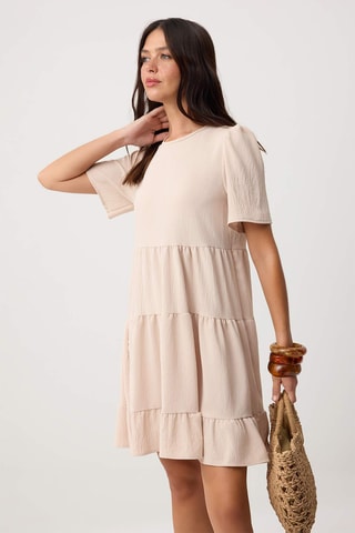 Robe trapèze - Beige