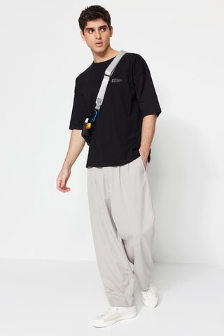 Camiseta oversize - Negro