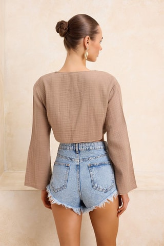 Camicia corta - Cammello
