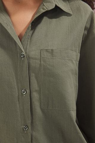 Camicia oversize - Verde