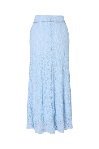 Jupe longue en dentelle - Bleu clair