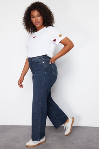 Jeans wide legs - Blu