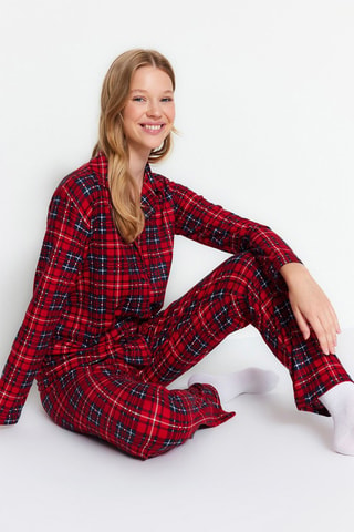 Pyjama 2 pièces - Noir, rouge et blanc