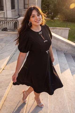 Robe midi - Noir