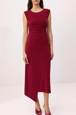 Robe portefeuille - Rouge