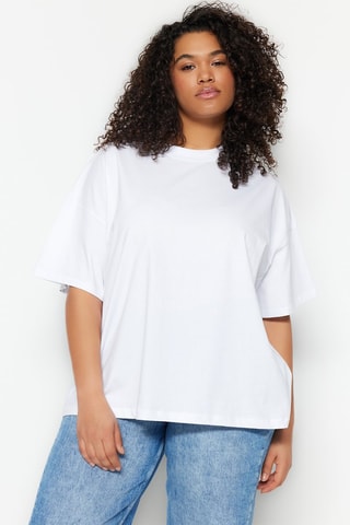 T-shirt oversize - Blanc