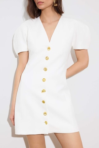 Vestido recto - Crudo