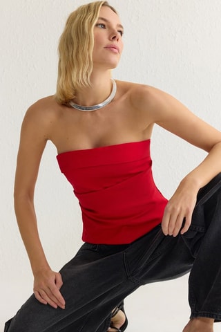 Top bustier - Beige