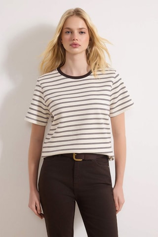 T-shirt regular - Marron