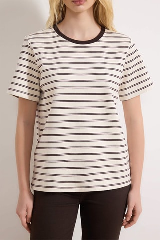 T-shirt regular - Marron