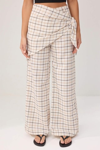 Pantalon wide legs - Blanc