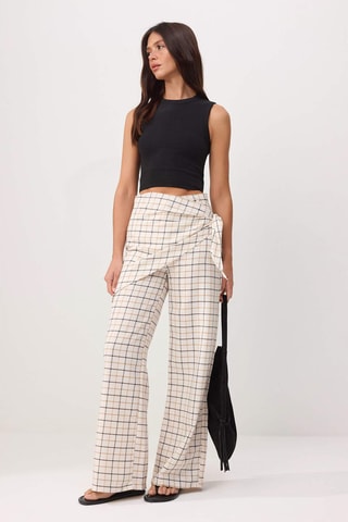 Pantalon wide legs - Blanc