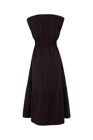 Robe midi - Marron