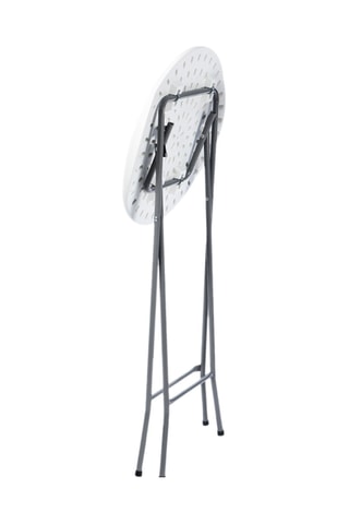 2 tables hautes pliables avec housse - 128 x 6,5 x 60 cm