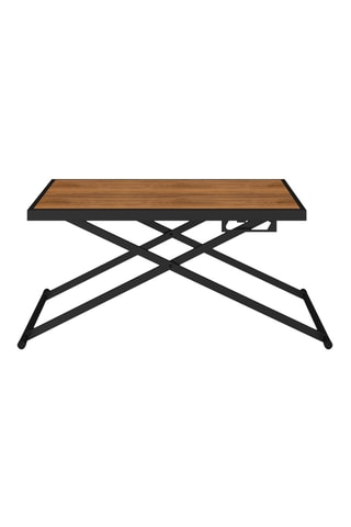 Table à manger relevable en verre Oleg - 100 x 60 x 50/64/74,5 cm