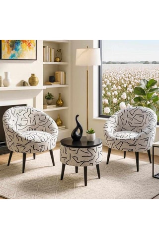 2 fauteuils et table basse