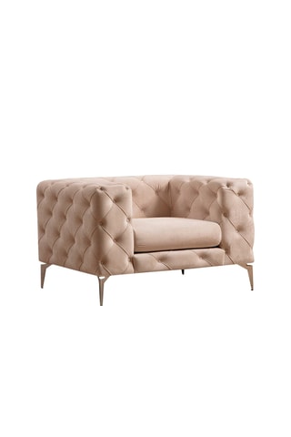 Fauteuil Como - Ecru - En tissu