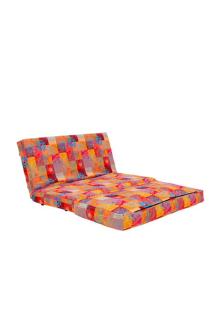 Canapé convertible - Taida - Rose - 2 places - En tissu