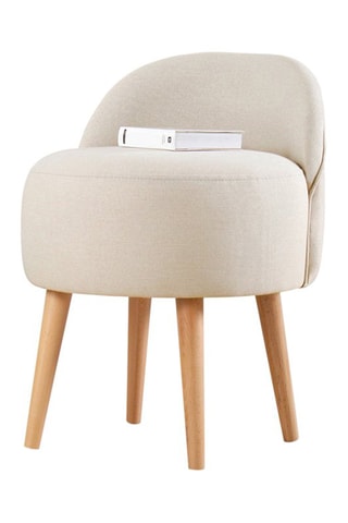 Pouf Corvile - Ecru - En tissu