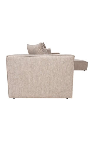 Canapé d'angle Sora -  Beige - En tissu