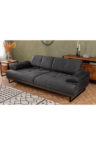 Canapé Mustang - Anthracite - 3 places - En tissu