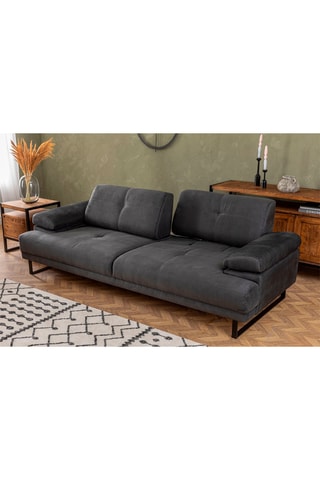 Canapé Mustang - Anthracite - 3 places - En tissu