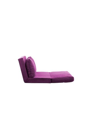 Canapé convertible Taida - Violet - 2 places - Revêtement en tissu