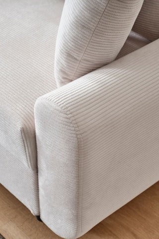 Canapé d'angle gauche - 3 places - En polyester