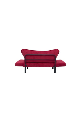 Canapé convertible - Framboise - 2 places - En tissu