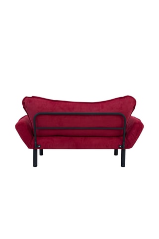Canapé convertible - Framboise - 2 places - En tissu