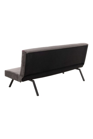 Canapé convertible - Gris - 2 places - Tissu structuré