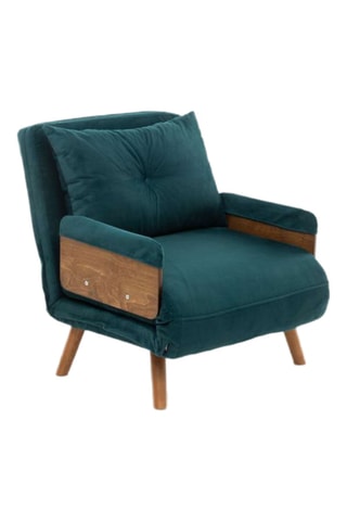Fauteuil convertible - Bleu canard