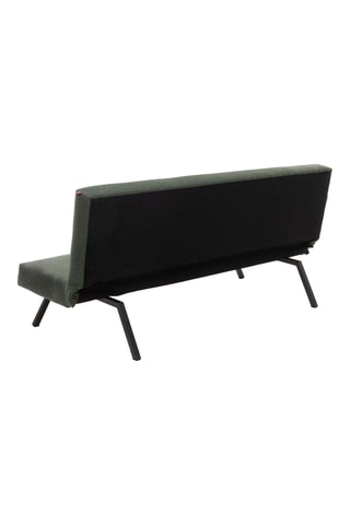 Canapé convertible - Vert - 2 places - Tissu structuré
