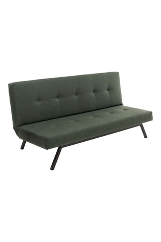 Canapé convertible - Vert - 2 places - Tissu structuré