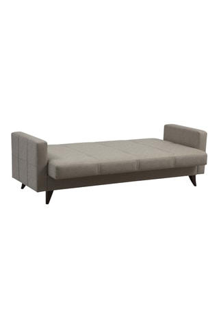 Canapé convertible - Beige - 3 places - Tissu structuré
