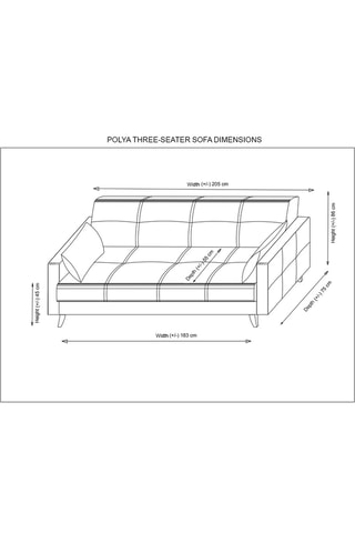 Canapé convertible - Beige - 3 places - Tissu structuré